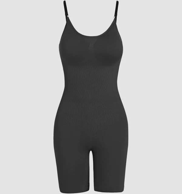 CIDER Women's Seamless Scoop Neckline Back Closure Daily Casual Home Shapewear Bodysuit