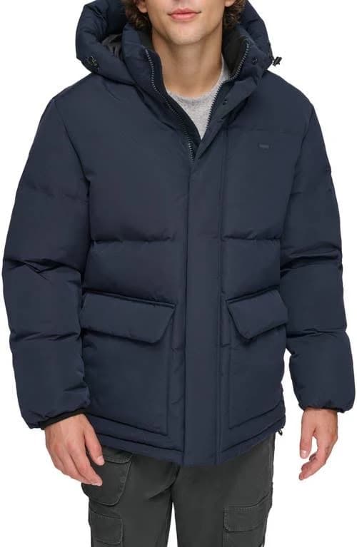 Levi's Men's Arctic Cloth Midlength Hooded Parka