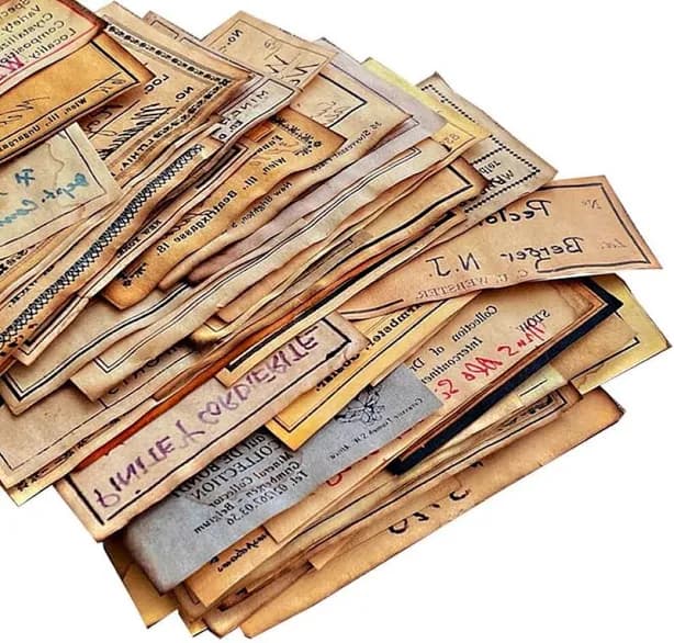 Vilikya Coffee Stained Junk Journal Supplies
