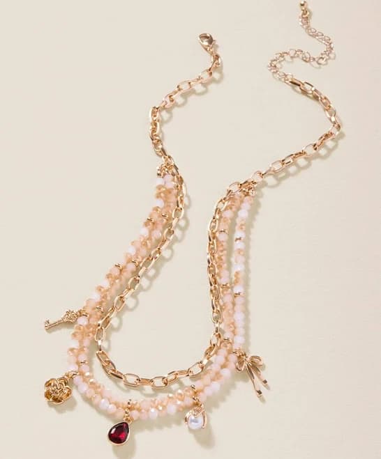 Francesca's Ellen Layered Charm Necklace