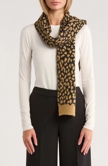 Kate Spade New York Classic Leopard Scarf