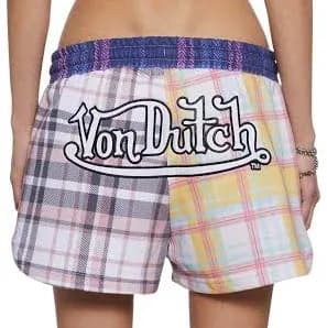 Von Dutch Patchwork Graphic Lounge Shorts