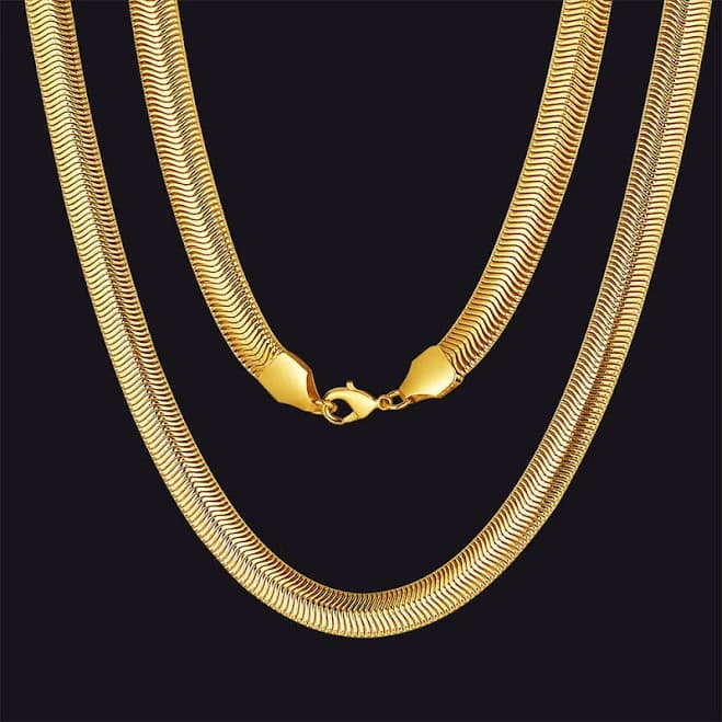 Faithheart Jewelry Snake Chain Link Necklace