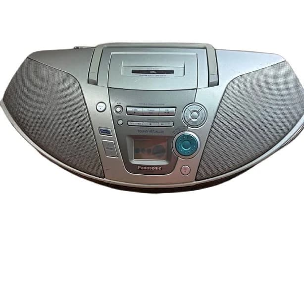 Panasonic Portable Audio & Video | Vintage Panasonic Rxes20 Am/Fm Radio Cassette Cd Turner Player Gray Silver | Color: Gray/Silver | Size: Os |