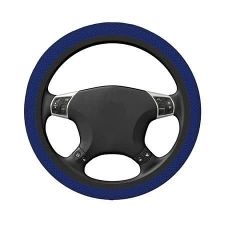 Uemuo Navy Blue Printed Car Elastic Steering Wheel Cover