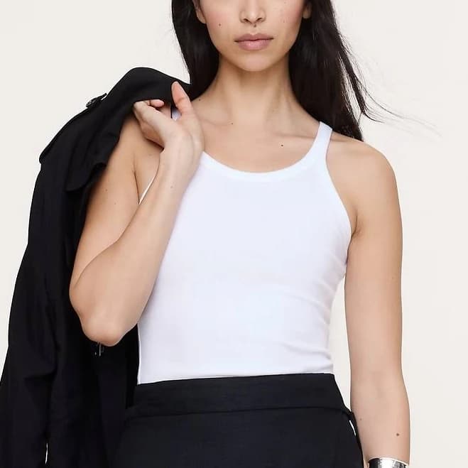 Banana Republic Women's Ribbed Scoop-Neck Tank