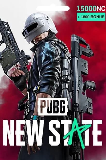 PUBG New State 15000+1800 NC Code