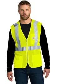 Carhartt Men's High-Visibility Mesh Multi-Pocket Class 2 Vest