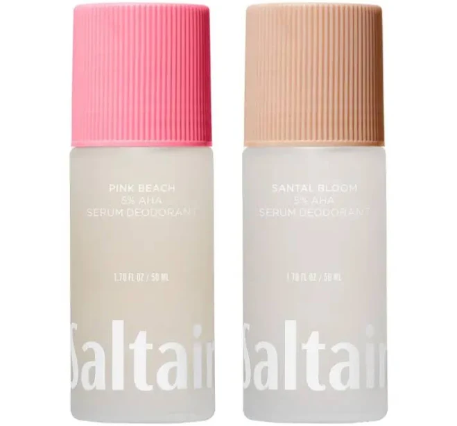 Saltair Serum Deodorant Signature Scents 2 Pack. 5% AHA Formula. Lactic Acid and Mandelic Acid Deodorant. Aluminum Free Odor Control for Women and Men