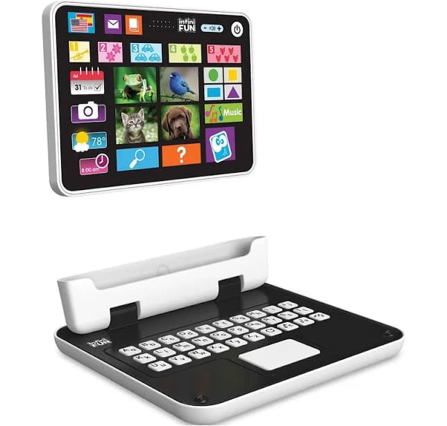 Young Explorers My First 2 in 1 Laptab Toddler Touchscreen Tablet Computer Preschool Toddler
