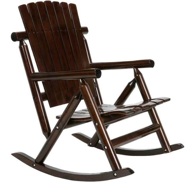 Style Selections Joyful-Day Unfinished Wood Frame Rocking Chair with Slat Seat
