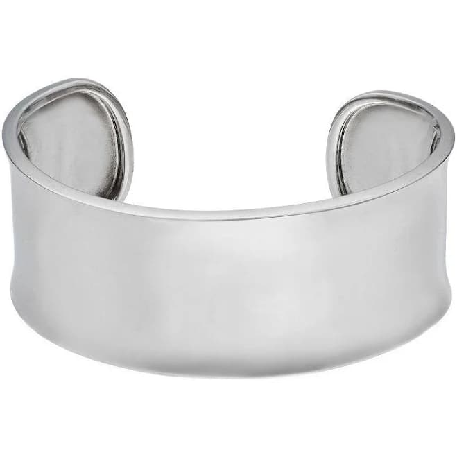 Infinity Silver Women's Sterling Silver Wide Polished Cuff Bracelet