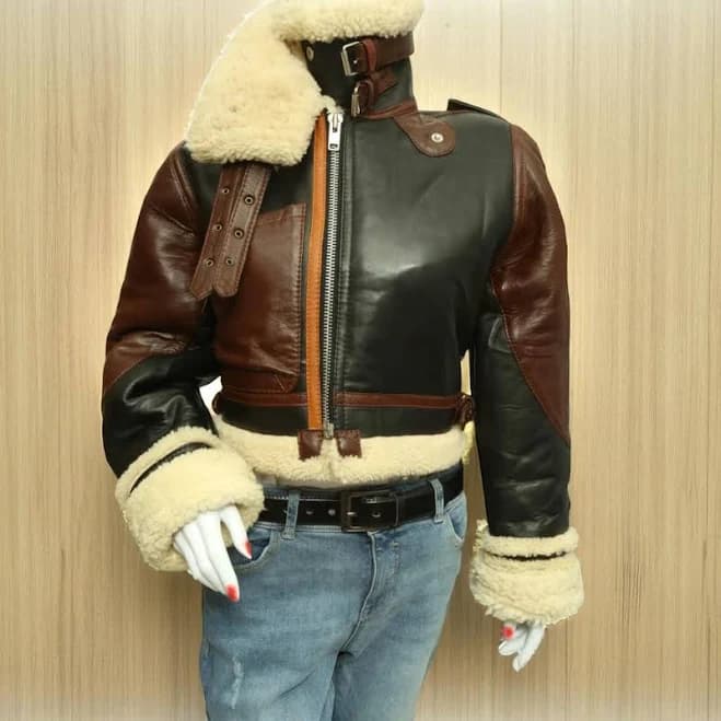 Women's Shearling Aviator Jacket