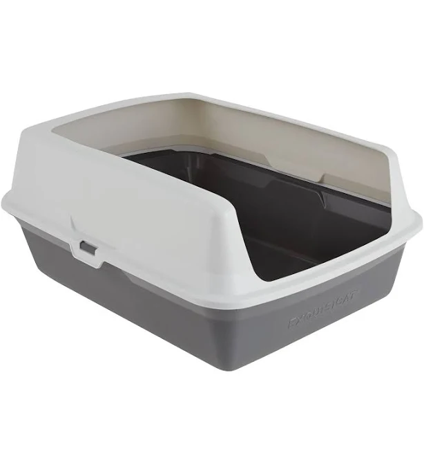 ExquisiCat Plastic Rimmed Litter Pan