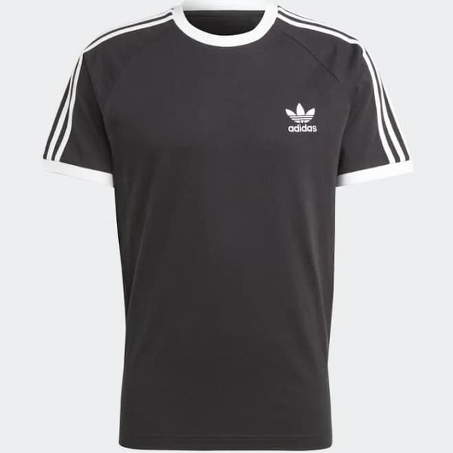 Adidas Original 3-STRIPES SJ TEE Men’s - BLACK WHITE