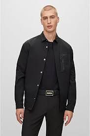 Amazon.com: BOSS Cinturón de piel italiana Icon-S1 para hombre con hebilla de placa, Negro/Oro : Ropa, Zapatos y Joyería