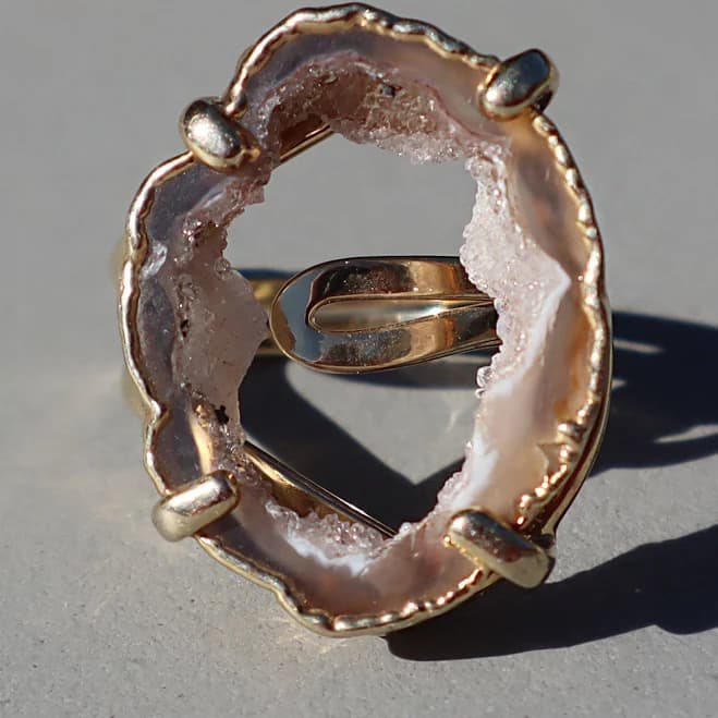 Hollow Geode Ring
