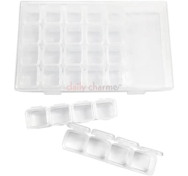 Plastic Nail Art Decor Storage Box