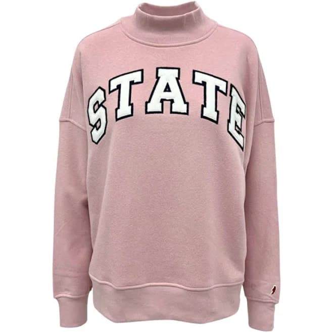 League Ladies State Mock Neck Sweatshirt
