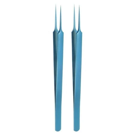 Uxcell 2pcs Stainless Steel Tweezers