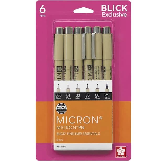 Sakura Pigma Micron Pens
