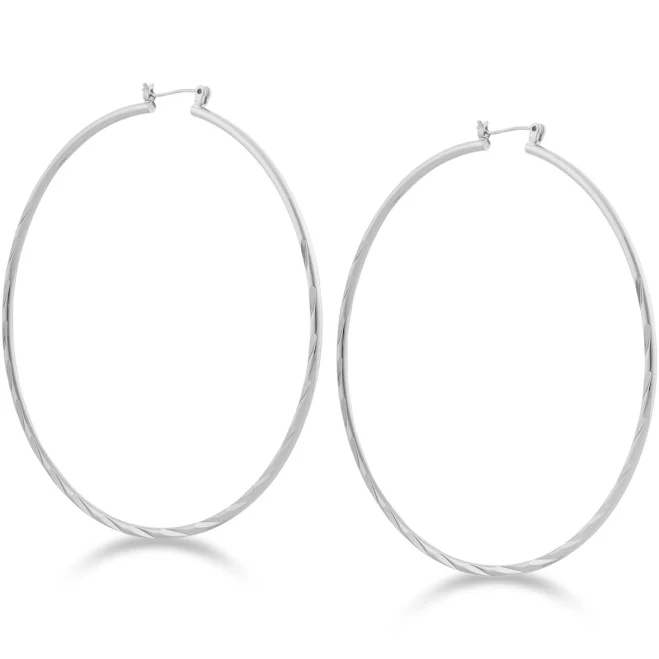 GUESS Extra Large Twist Hoop Earrings