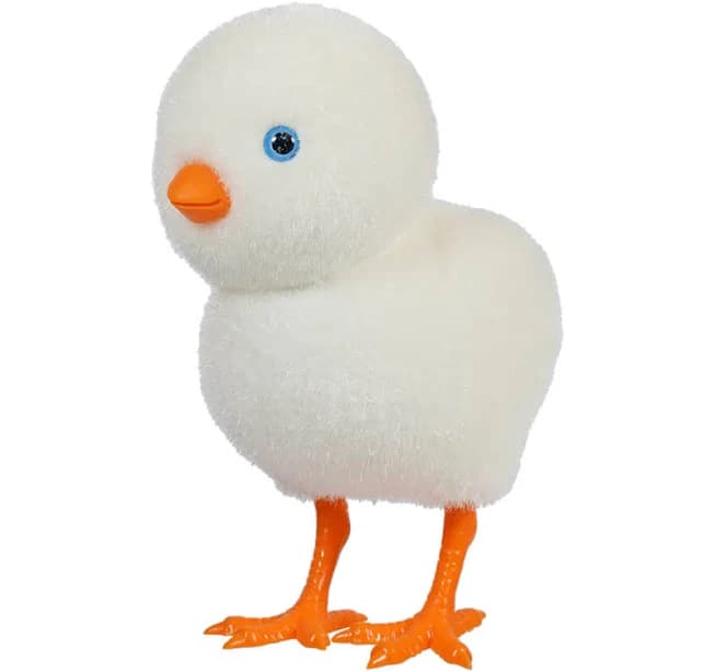 Flocked White Chick