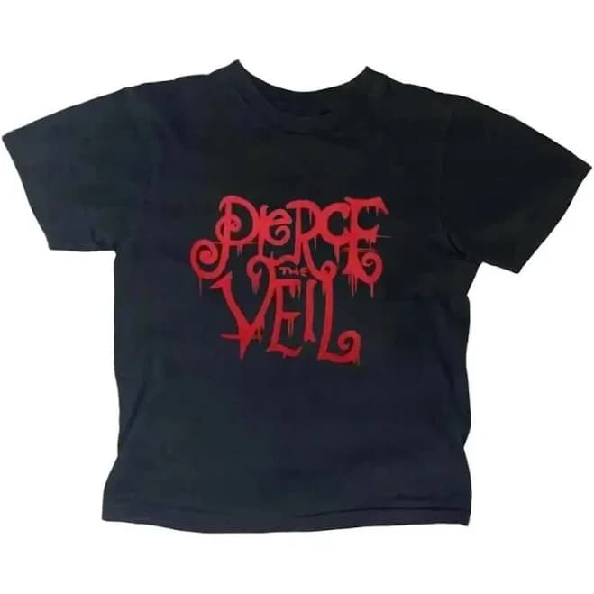 Vintage Punk Grunge Gothic Letter Print Baby Tee