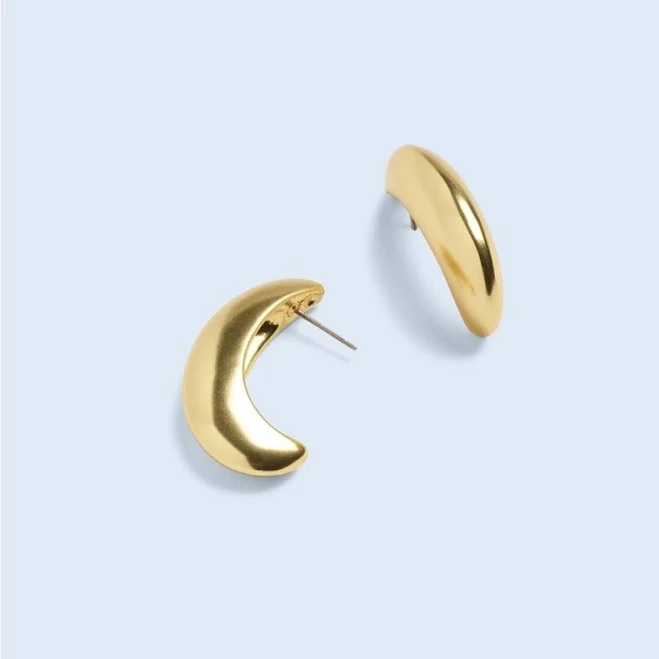 Madewell Women's Sculptural Chunky Hoop Earrings