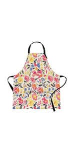 Amazon.com: Bribay Aprons For Women, Home Kitchen Cooking Baking Gardening With Pockets, Vintage Floral Flower Tropical Botanical Pink 32x28 inch : Home & Kitchen