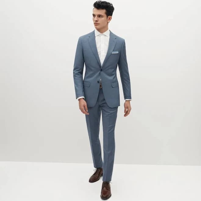 Men's suitshop Light Blue Suit