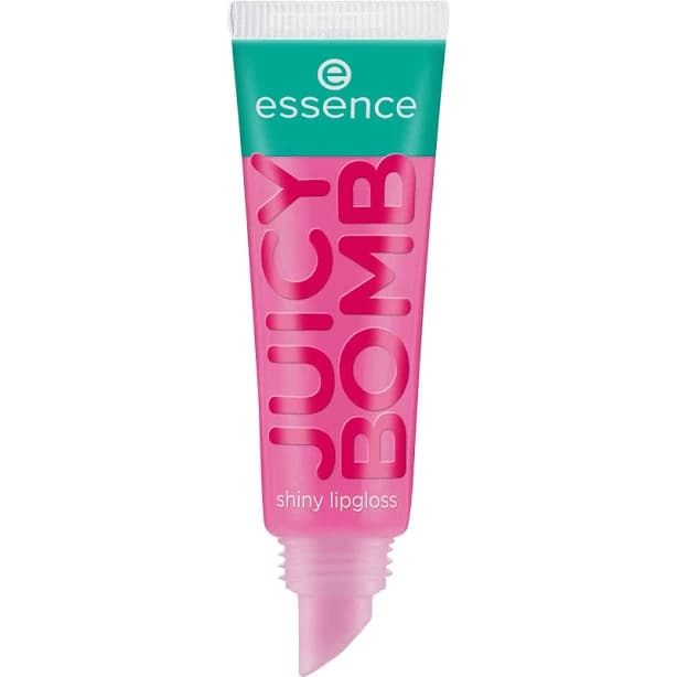 Essence Juicy Bomb Shiny LipGloss No. 102 pink shiny bright fresh shimmering vegan without alcohol without parabens without microplastic particles 1