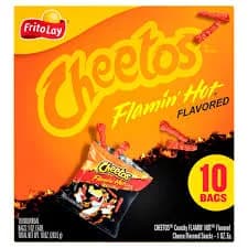 Cheetos Cheese Flavored Snacks, Flamin' Hot Flavored, Crunchy