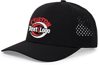Custom Logo & Text Quick Dry Baseball Cap Curved Brim Snapback Hat Embroidery Laser Cut Mesh Ball Cap Golf Ball Cap Men Women