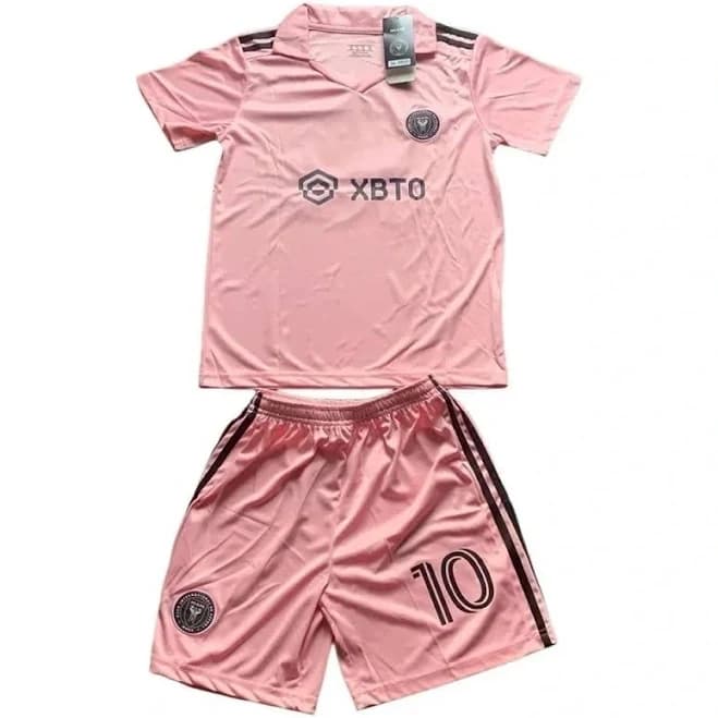 pm-09968574's closet Messi Inter Miami Cf Pink Home Jersey & Shorts Set 2024/25 Youth Size Xl New