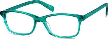 Green Rectangle Glasses #102324 | Zenni Optical