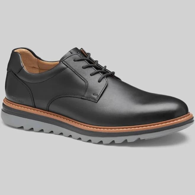 Johnston & Murphy Men's Braxton Plain Toe Leather Derby Shoes