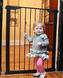 Amazon.com: Cardinal Gates Extension for Stairway Special Gate and Auto Lock Gate, Black 10.5 " : Baby