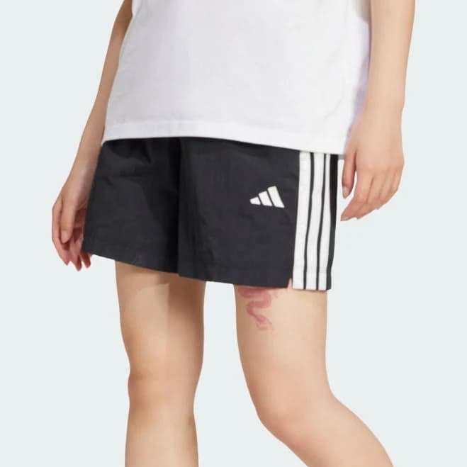 adidas Women's Essentials 3-Stripes Woven Shorts