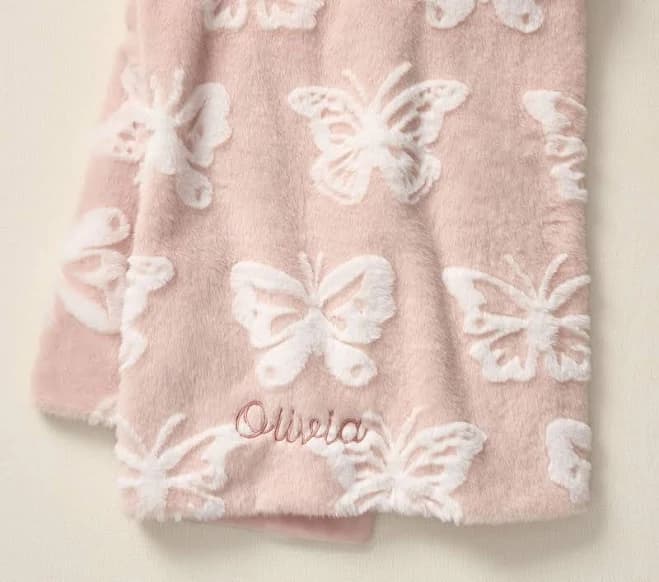 Carved Fur Baby Blanket