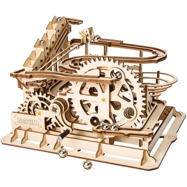 ROKR Marble Run 3D Wooden Puzzle Roller Coaster Mechanical Model Self Craft Deco