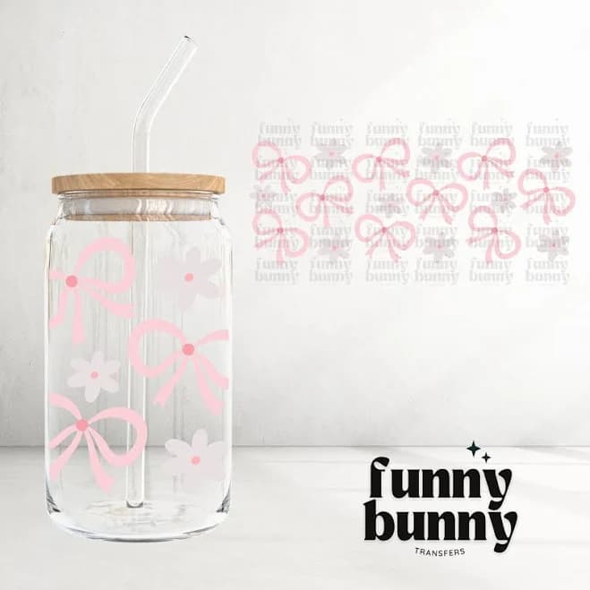 Pastel Coquette Bows Cup Wrap