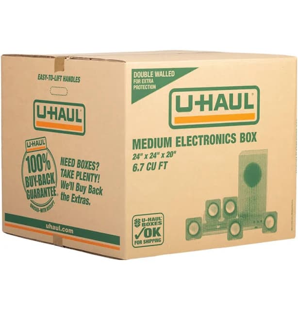 Medium Electronics Moving Box