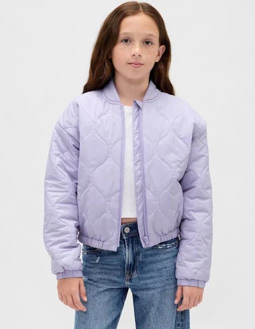 Gap Girls Recycled Lightweight Quilted Puffer Jacket