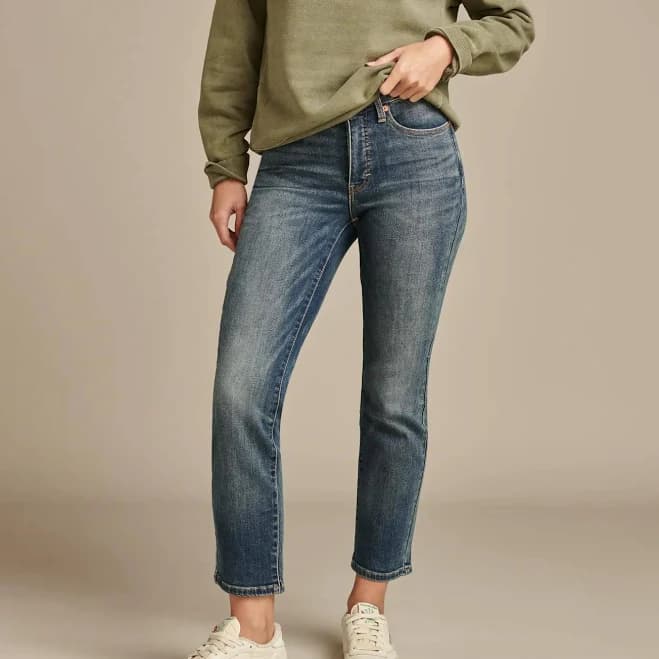 Lucky Brand Women's Zoe High-Rise Straight-Leg Jeans
