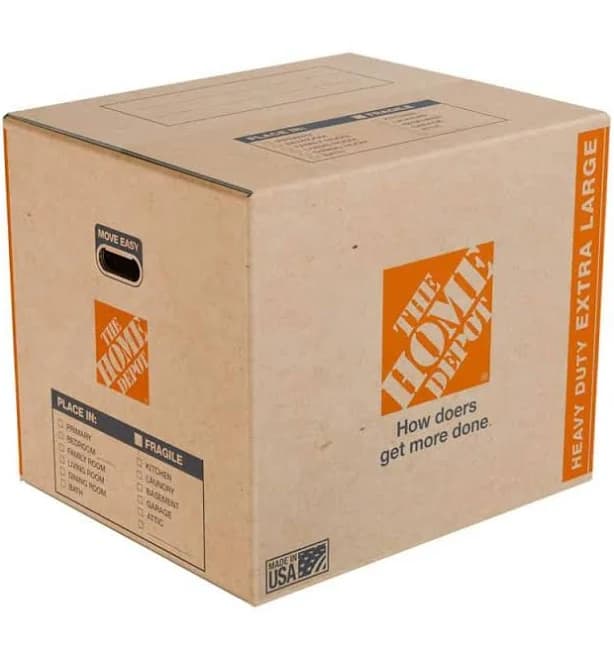 The Home Depot Extra Large Heavy Duty Moving, Shipping, Packing Box with Handles