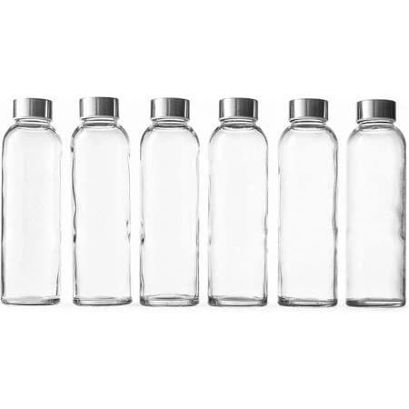 Epica Glass Beverage Bottles Set of 6