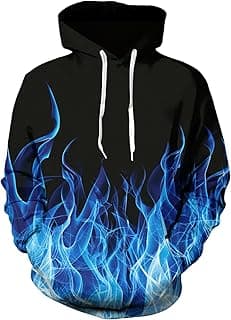 Mens Hoodies Novetly Sweatshirts for Man 3D Graphics Pullover with Pockets S-4XL