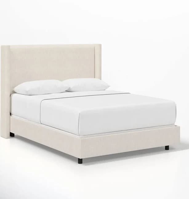 Joss & Main Hanson Upholstered Wingback Bed