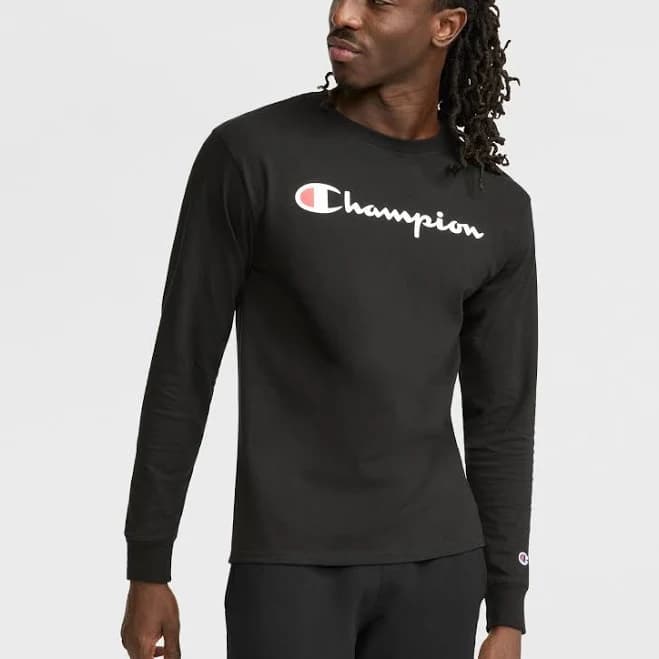 Champion Men's Classic Graphic Long-Sleeve T-Shirt